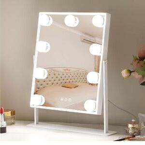 White Impressions Vanity/Makeup Mirror with 3 different light settings